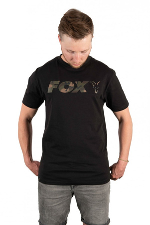 FOX Koszulka Fox Black Camo Chest Print T-Shirt L