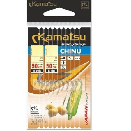 Kamatsu Chinu Haczyki z Przyponem 10szt roz. 6 i 10