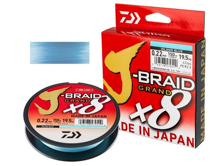 Daiwa Plecionka J-Braid X8 Grand 0,06mm 135m Island Blue