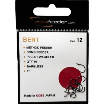 Esca Feeder Haczyki bezzadziorowe BENT roz. 12