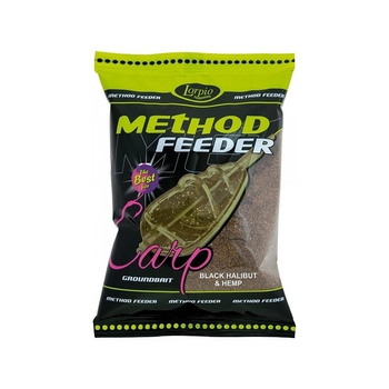 Lorpio Zanęta Method Feeder Black Halibut&amp;Hemp  700g