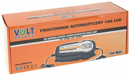 Volt Ładowarka Prostownik Automatyczny 10A LCD 12V 24