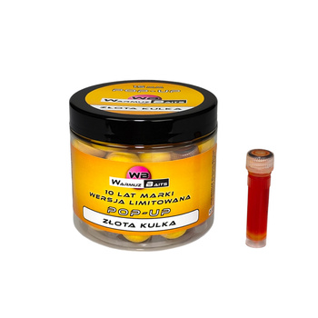 Warmuz Baits Kulki Pop Up 15mm + dopalacz Złota kulka