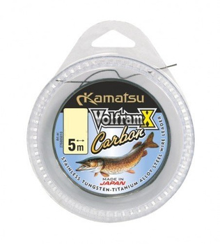 KAMATSU Przypony VolframX Carbon szpulka 5m/15kg