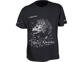 Dragon Koszulka T-shirt HELLS ANGLERS Sandacz Czarna