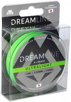 Mikado Plecionka Dreamline Ultralight 0,035mm 150m Fluo Green