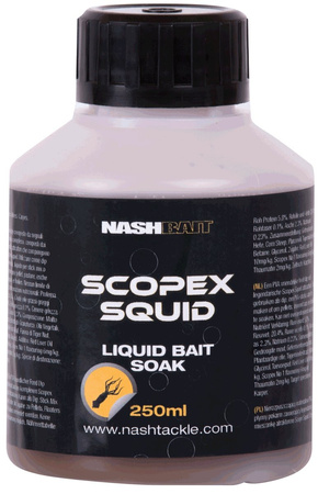 Nash SCOPEX SQUID LIQUID BAIT SOAK 250ml
