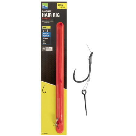Preston Przypony z bagnetem  KKH Bayonet Hair Rigs 8 / 38cm Barbed