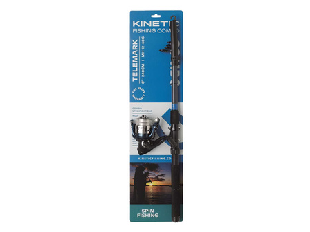Kinetic Zestaw Combo Wędka + Kołowrotek Telemark 180cm 3-15g