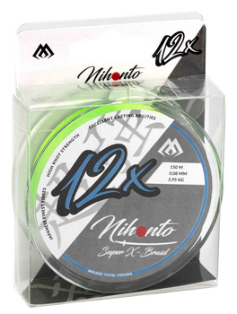 Mikado plecionka NIHONTO SUPER X-BRAID 12X FLUO 150m 0,10mm
