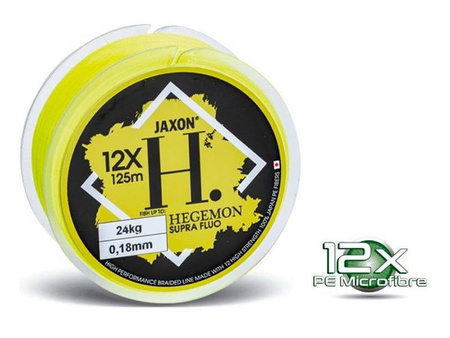 Jaxon Plecionka HEGEMON 12X Supra Fluo 0,14mm 125m