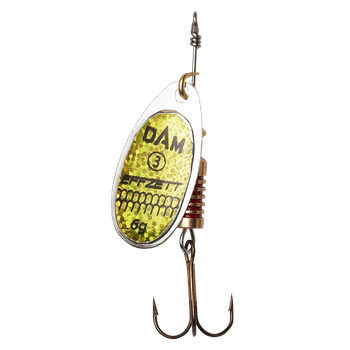 DAM Effzett Błystka Obrotowa STANDARD SPINNER 3 6g Reflex Gold