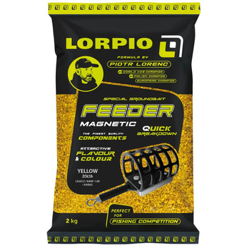 Lorpio Zanęta Feeder Magnetic 2kg Yellow