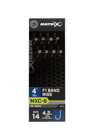 Matrix Przypon MXC-6 4” F1 Band Rigs roz. 14 0.145mm 1.9kg