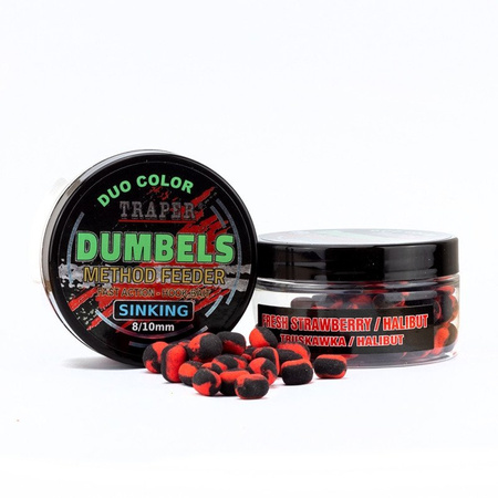 Traper Dumbells Sinking Duo Color Truskawka/Halibut