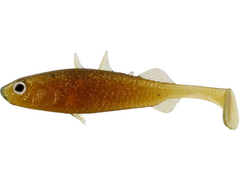 Westin Stanley The Stickleback Shadtail 5,5cm 1,5g Motoroil Gold
