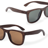 Nash Okulary BAMBOO SUNGLASSES - szare soczewki