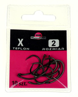 Warmuz Baits Haczyki Haki X r. 2 Teflon 10szt.
