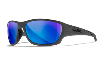 Wiley X Okulary WX CLIMB Captivate Polarized Blue Mirror Matte Grey Frame ACCLM09