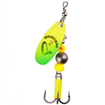 Savage Gear Caviar Spinner roz. 3/9,5g Fluo Yellow/Chartreuse