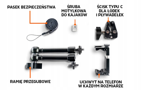 Deeper Uchwyt Na Smartfona Na Łódkę I Kajak Mount For Boat & Kayak