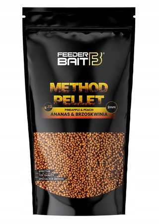 Feeder Bait Method Pellet R-72 Brzoskwinia Ananas 2mm 800g 