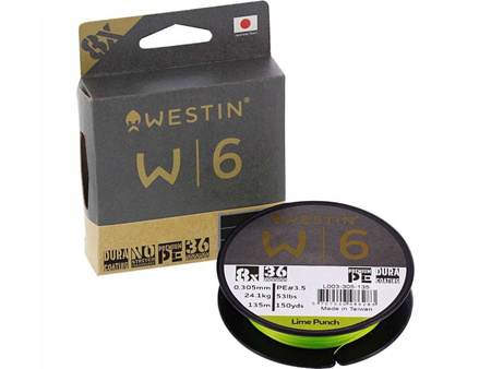 Westin W6 Plecionka 0,128mm 135m Lime Punch 8-Splotowa