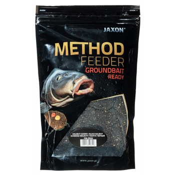 Jaxon Zanęta Method Feeder Ready 750g Halibut Czarny
