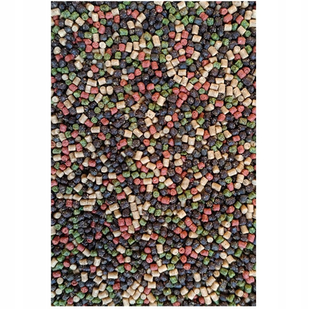 Feeder Bait Pellet 4mm 800g Halibut Green & Black & Red