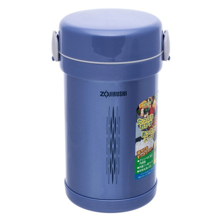 Zojirushi Termos Obiadowy Stalowy 880ml Niebieski Japoński