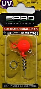 Spro Główka jigowa wkręcana 7g UV Orange Spiral Head