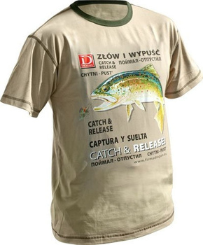 Dragon koszulka T-shirt PSTRĄG Sand XL