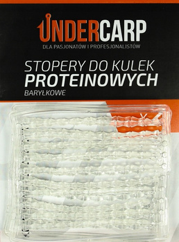UNDERCARP Stopery do kulek proteinowych baryłkowe - przezroczyste