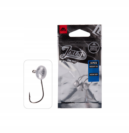 Mikado Główka jigowa Jaws Micro 2 1,5g - 3szt