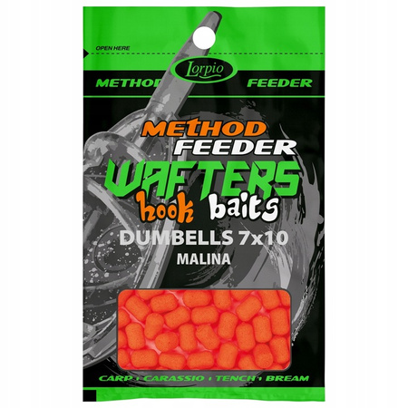 Lorpio  Dumbells Wafters 7 x 10 mm Malina 15g