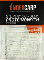 UNDERCARP Stopery do kulek proteinowych baryłkowe - przezroczyste