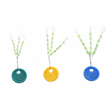 Genlog Stopery Fluo Green Silicon Oval SML 3mm