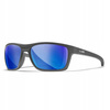 Wiley X Okulary WX KINGPIN Captivate Polarized Blue Mirror / Matte Graphite Frame ACKNG19