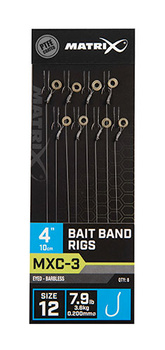 Matrix Przypon MXC-3 4” Bait Band Rigs roz. 12 0.200mm 3.6kg