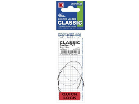 Dragon Przypon CLASSIC SURFSTRAND 7x7 9kg 30cm Quick Lock