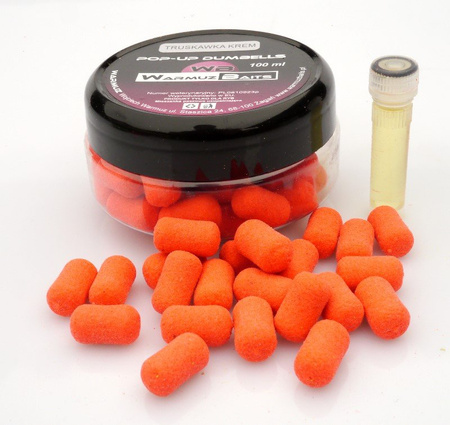 Warmuz Baits Kulki Pop Up Dumbells Krem Truskawka 10mm 100ml