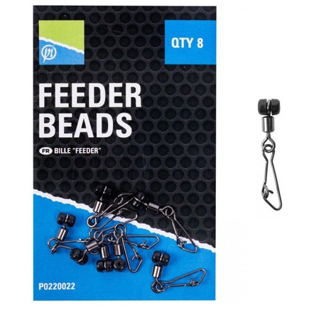 Preston Łącznik z agrafką Feeder Beads 8szt.