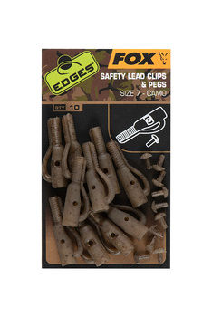 FOX EDGES Camo Safety Lead Clip &amp; Pegs roz. 7