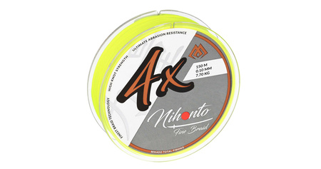 Mikado Plecionka NIHONTO FINE BRAID 0.16mm/12.5kg/150m - FLUO ŻÓŁTA