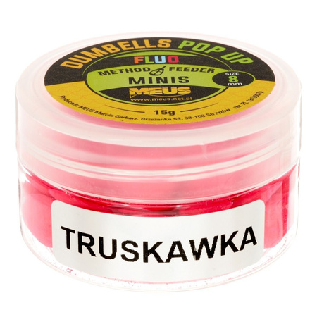 Meus Dumbells Fluo Pop-up 8mm Truskawka Minis