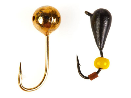 Lucky John wędka podlodowa bałałajka + żyłka + mormyszki MORMYSHKA SET