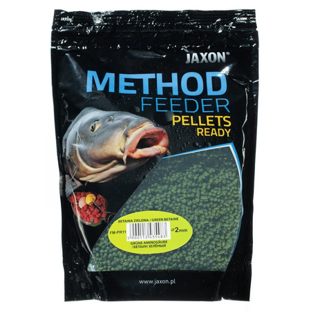 Jaxon Pellet Method Feeder Ready 2mm 500g Betaina Zielona