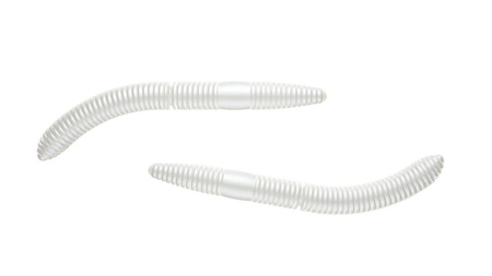 Libra Lures Guma 6,5cm Fatty D'Worm 65 - 004 Silver Pearl - bez zapachu