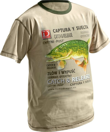 Dragon koszulka T-shirt SZCZUPAK Sand M