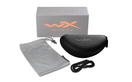 Wiley X Okulary WX Helix Captivate Polarized Blue Mirror Matte Black Frame AC6HLX09